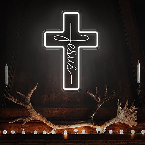 Jesus Cross Neon Sign