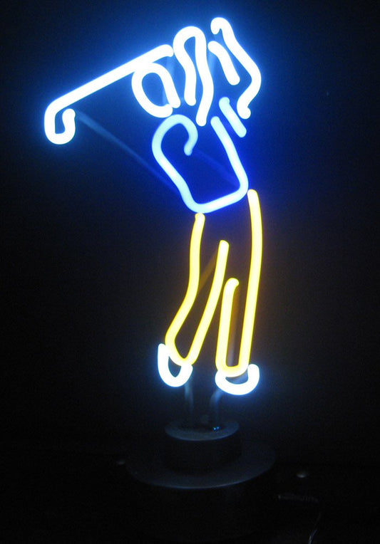 Neonetics Sports Golfer Neon Sign Sculpture