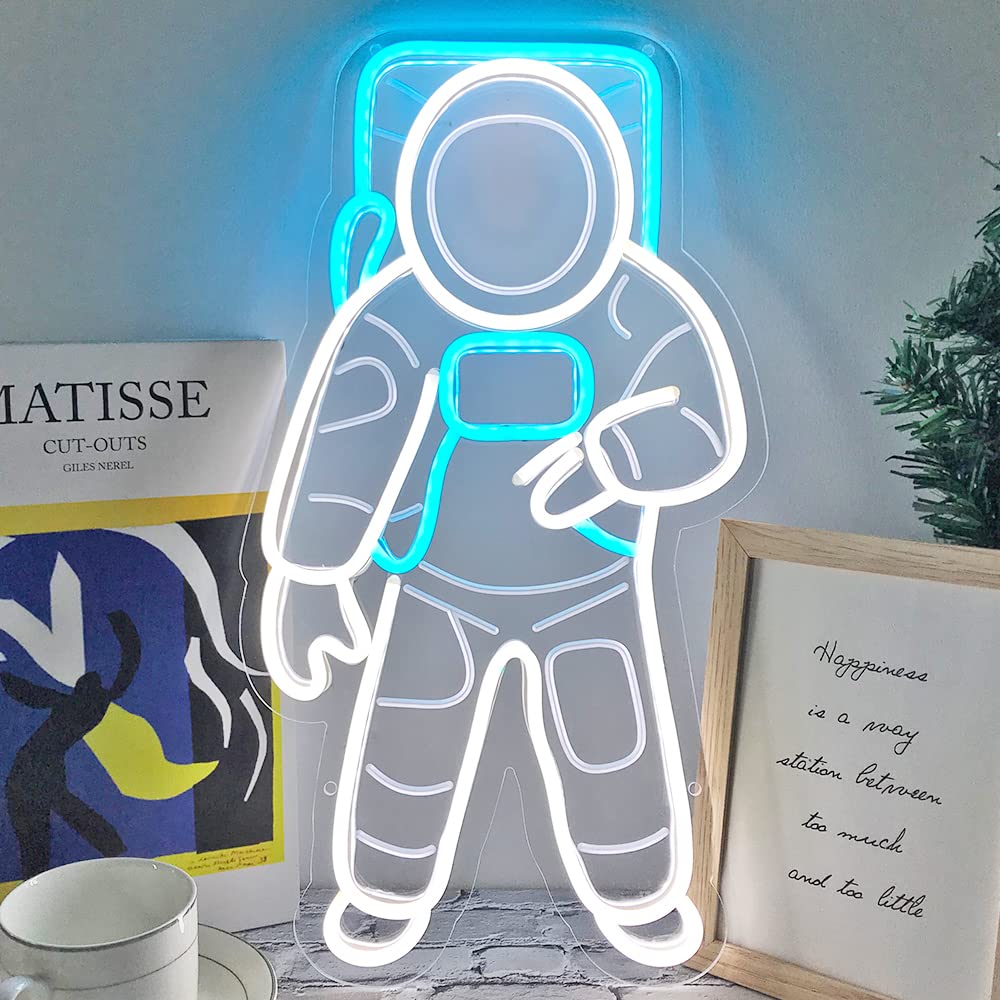 Astronaut Neon Sign Astronaut in Space Neon Sign