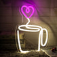 Coffee Cup Neon Sign Coffee Bar LED Neon Lights