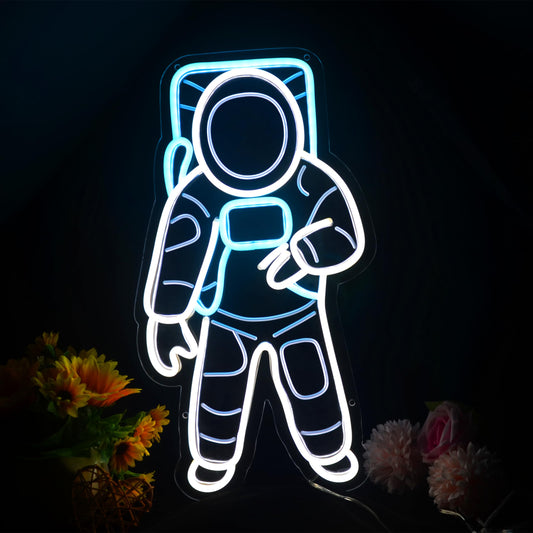 Astronaut Neon Sign Astronaut in Space Neon Sign