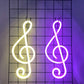 Treble Clef Music LED Neon Sign