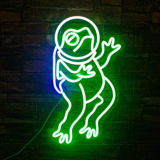Astronaut Frog Neon Sign Space Frog Neon Sign