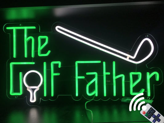 The Golf Father LED Neon Sign Golf Lover Neon Sign