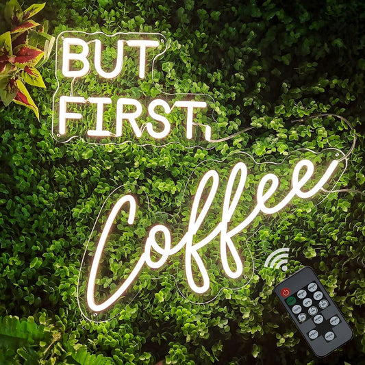 BUT FIRST COFFEE Neon Sign Coffee LED Neon Sign Light