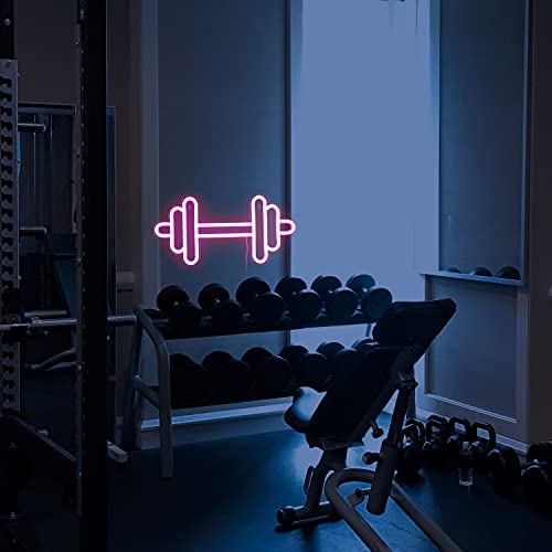 Gym Neon Barbell Dumbbell Weight Lifting Neon Sign