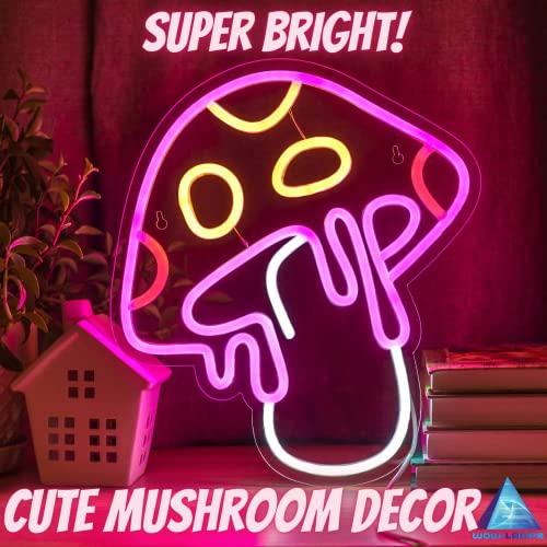 Intense Melting Mushroom Neon Sign