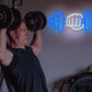 Barbell Neon Sign, Dumbbell LED Gym Neon Sign