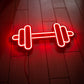 Dumbbell Barbell Gym LED Neon Wall Sign