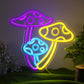 Multi Color Mushrooms Neon Sign