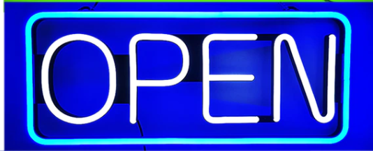 Open Sign Neon Dual Color