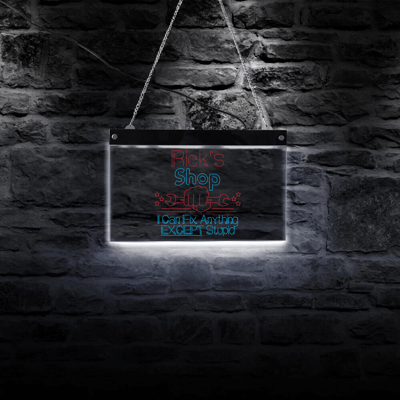 Rick's Shop LED Sign