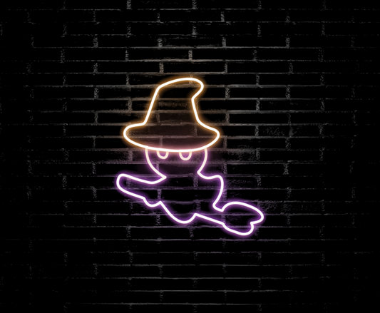 Witch Ghost Neon
