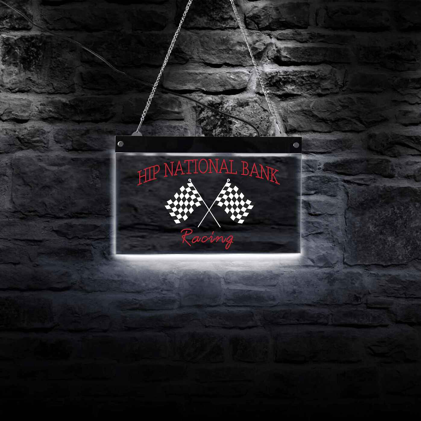 HP National Bank Racing LED Sign