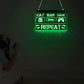 Eat Sleep Game Repeat Funny Gaming Quote LED Neon Sign