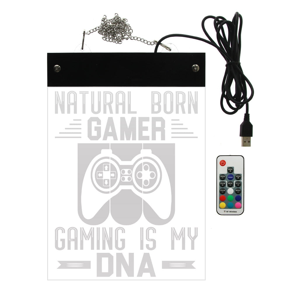 Gaming Is My DNA Natural Born Gamer Life Wall Sign