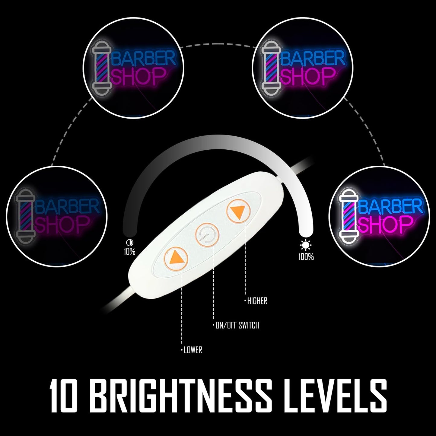 Barber Neon Sign for Barber Shops Hair Salon Decor Barber Sign