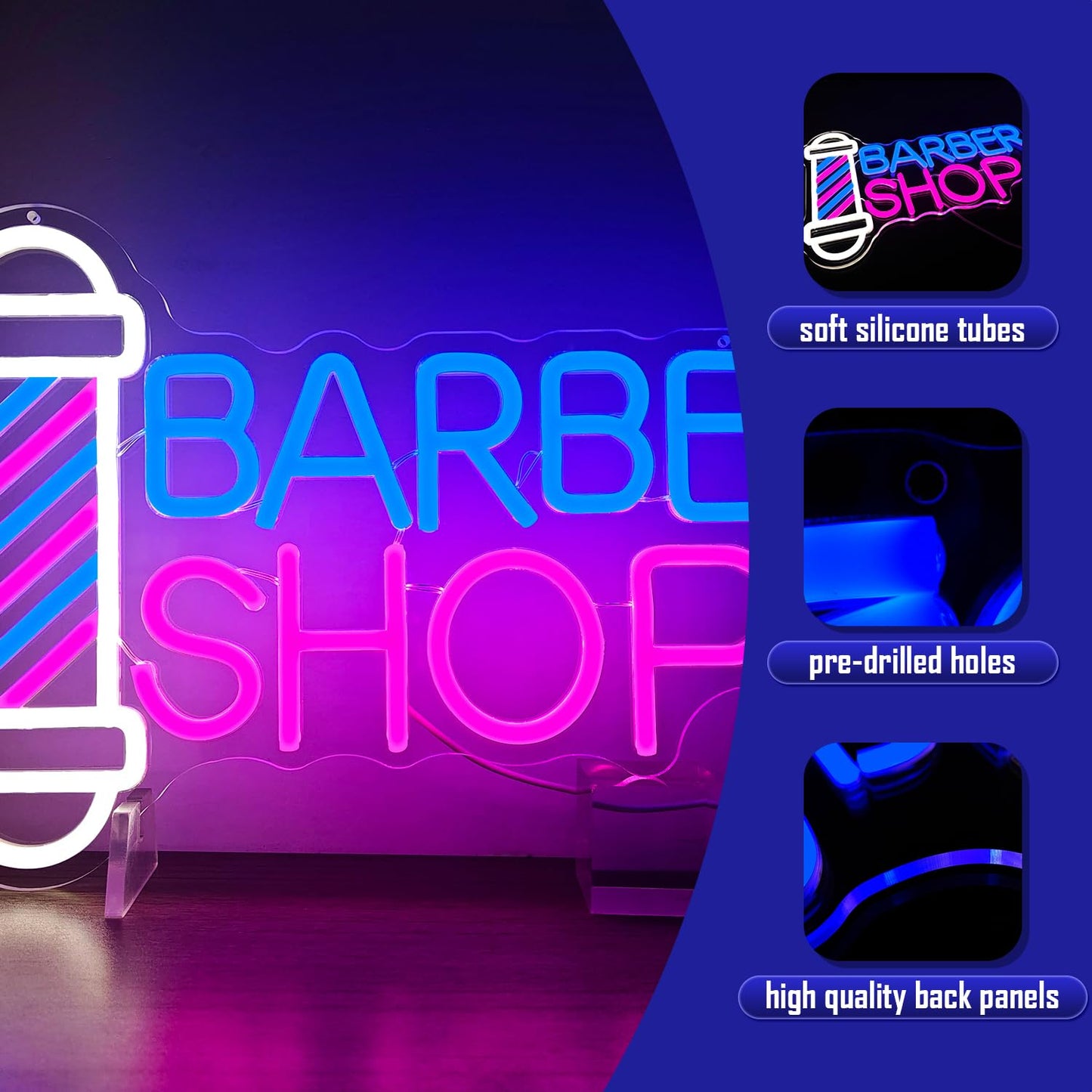 Barber Neon Sign for Barber Shops Hair Salon Decor Barber Sign