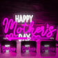 Happy Mother's Day Neon Sign with Hearts