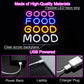 Good Food Good Mood Neon Sign