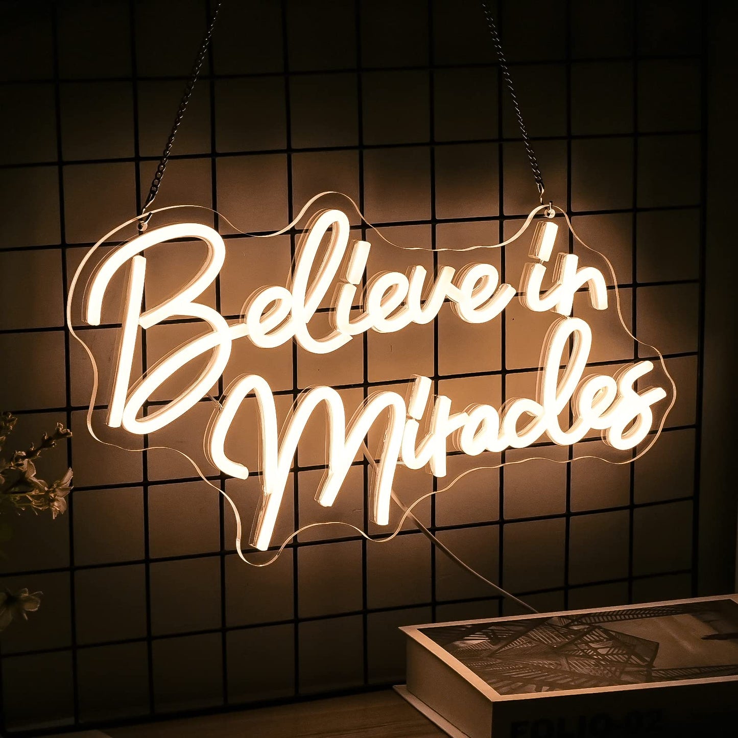 Believe In Miracles Neon Sign Christian Neon Sign Church Neon Sign