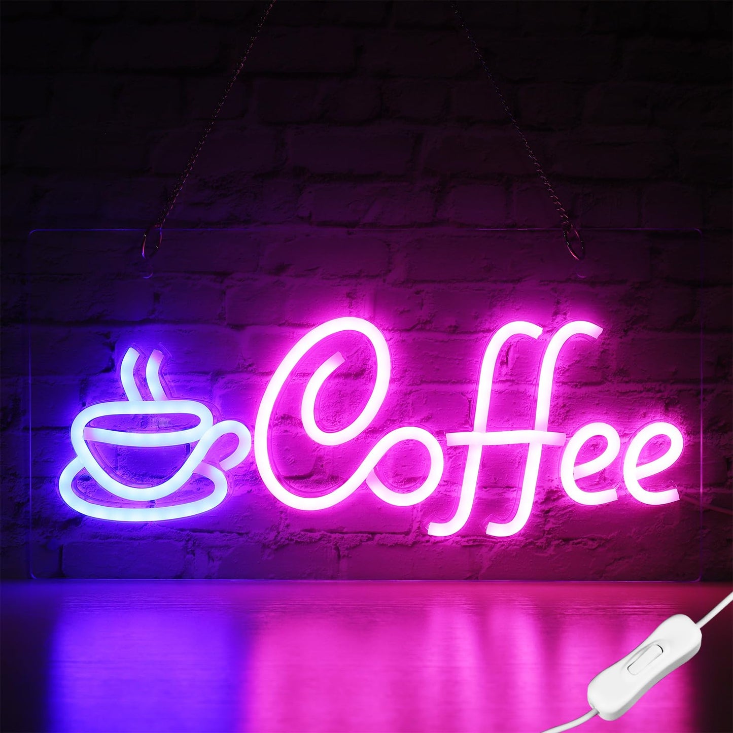 Coffee Neon Sign Coffee Lover Script Neon Sign
