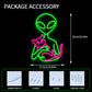 Alien with Cat Neon Sign Space Aliens ET Neon Wall Signs