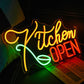 Kitchen Open Neon Sign
