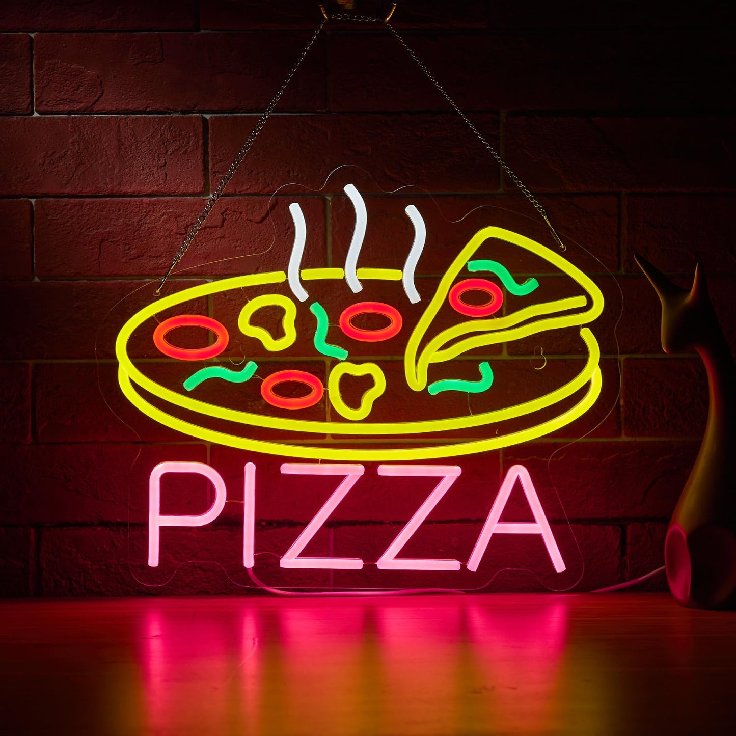 Pizza Neon Sign for Wall Décor Restaurant Food LED Neon Sign
