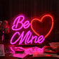 Valentine's Day Be Mine Neon Sign