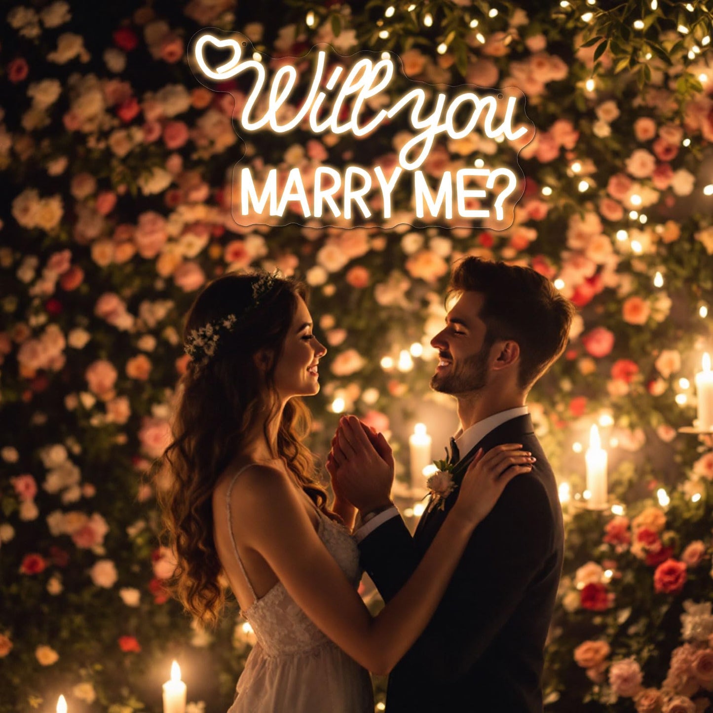 Will You Marry Me Neon Sign Proposal Engagement LED Neon Sign