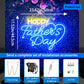 Neon Sign Happy Father's Day