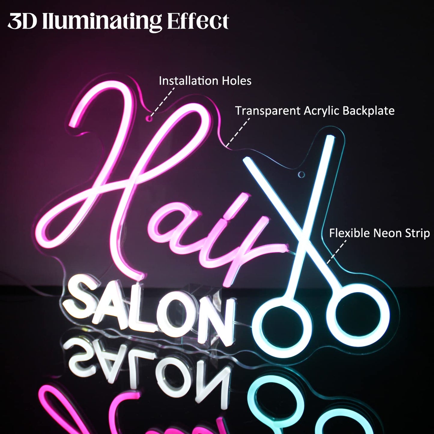 Hair Salon Neon Sign Beauty Room Decor
