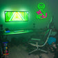Alien with Cat Neon Sign Space Aliens ET Neon Wall Signs