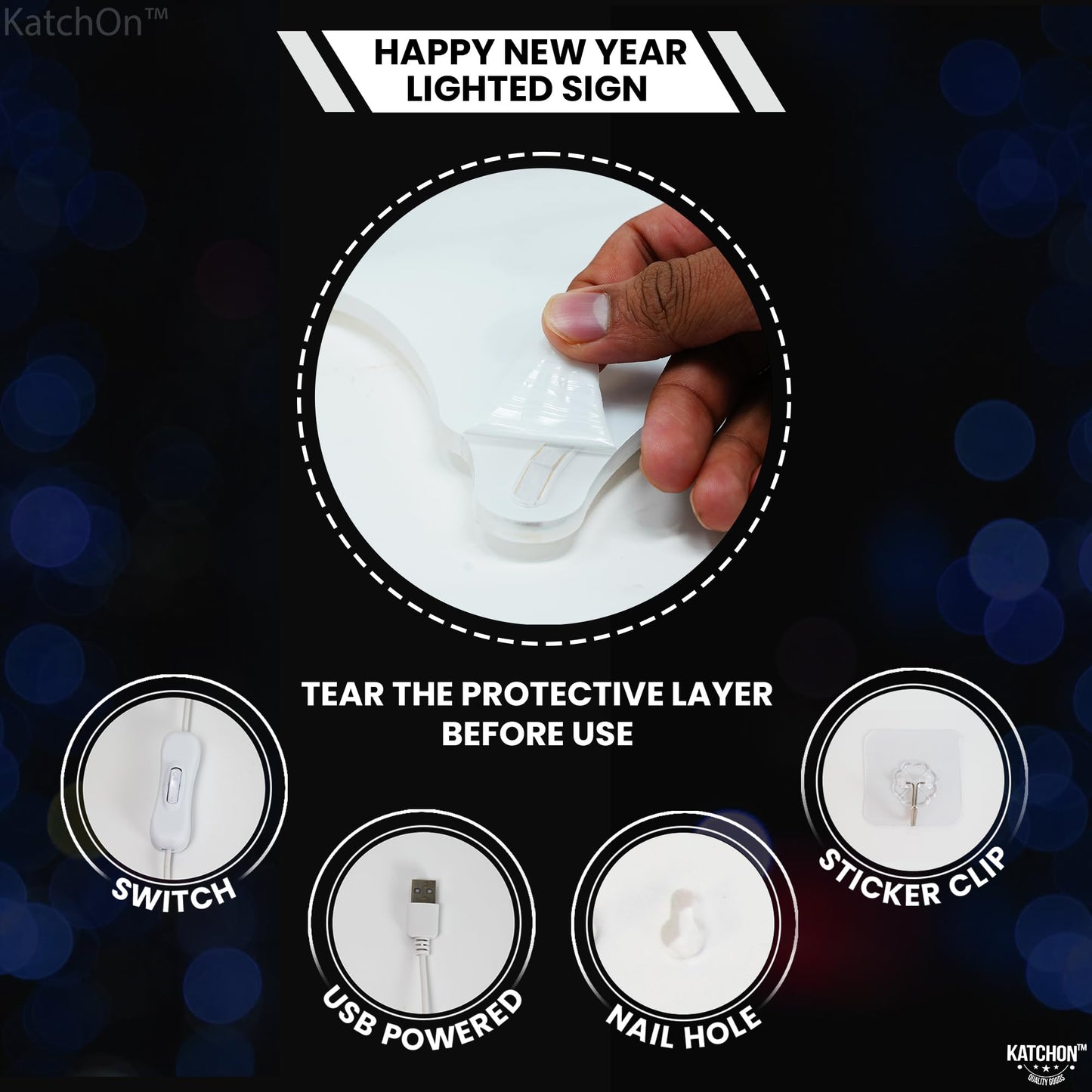 Happy New Year Sign New Year neon Sign