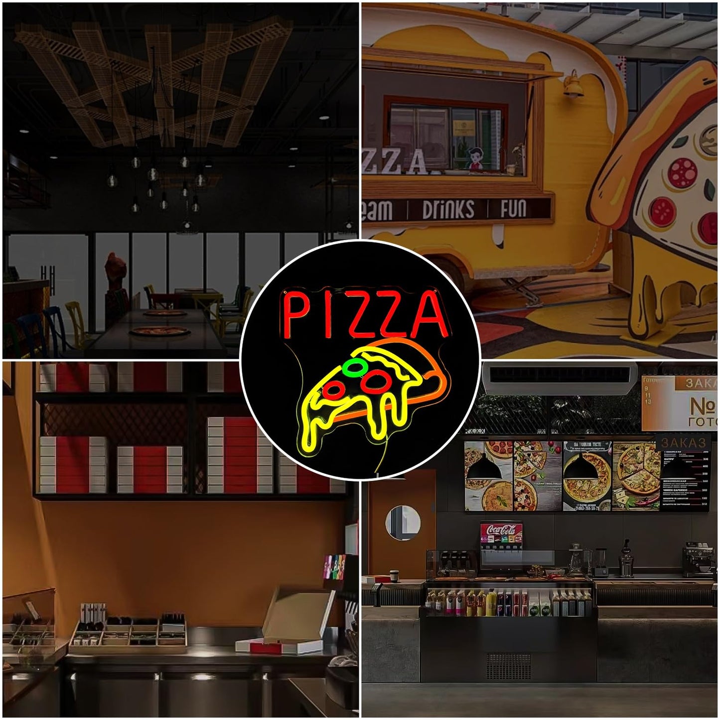 Pizza Neon Signs for Wall Pizza LED Neon Sign