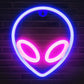 Alien Neon Sign Alien Head ET Space Wall Neon Sign