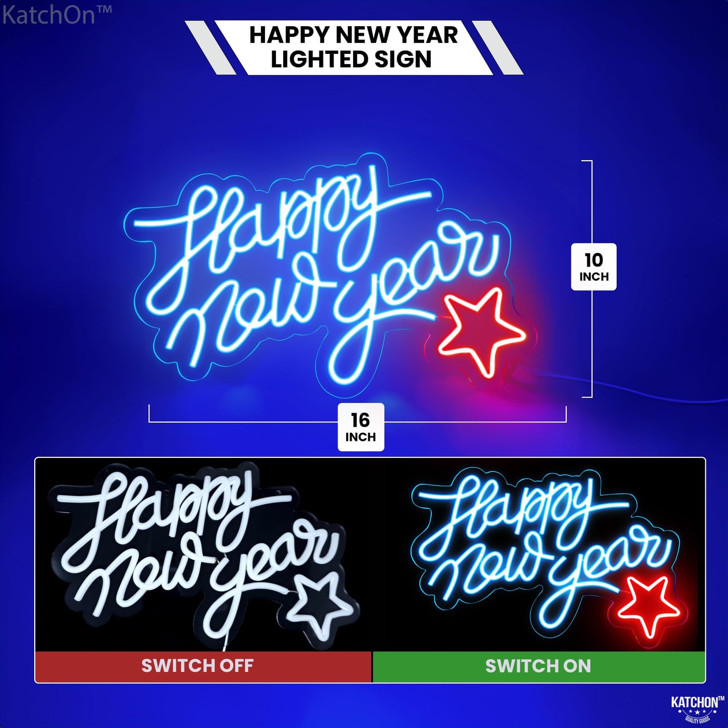 Happy New Year Sign New Year neon Sign