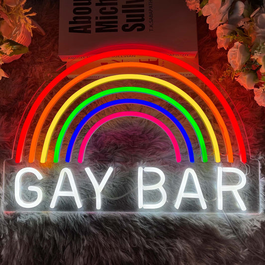 Rainbow Gay Bar Neon Sign Pride Neon Sign