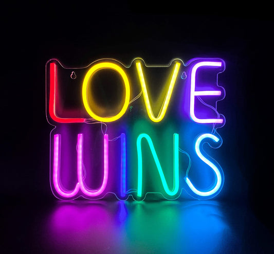 Love Wins Unique Neon Sign Pride Neon Sign