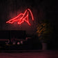 Female Legs Silhouette Neon Sign