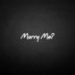 Marry me neon sign
