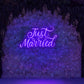 Just Married Neon Sign