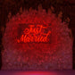 Just Married Neon Sign