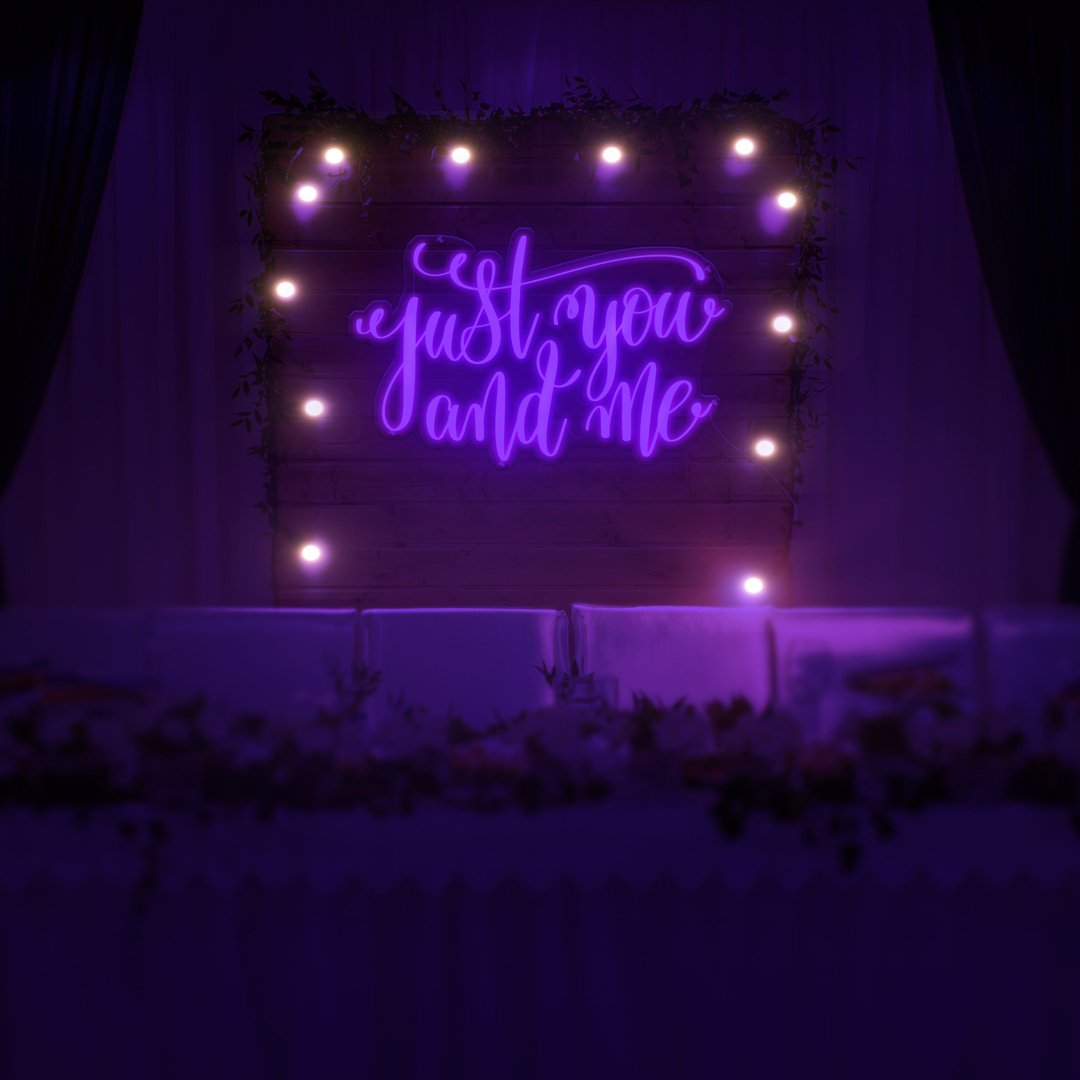 Just You And Me Neon Sign