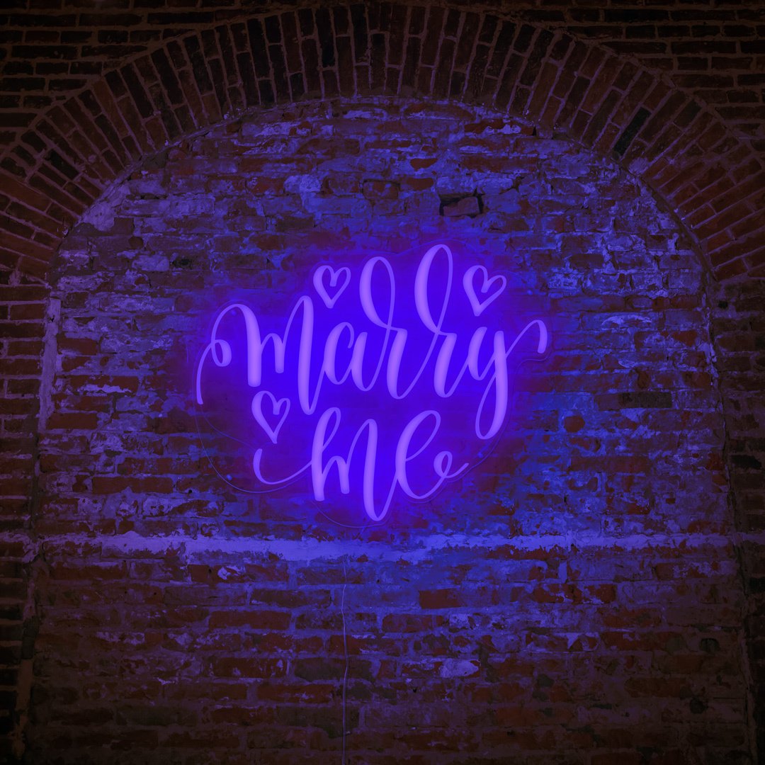 Marry Me Neon Sign