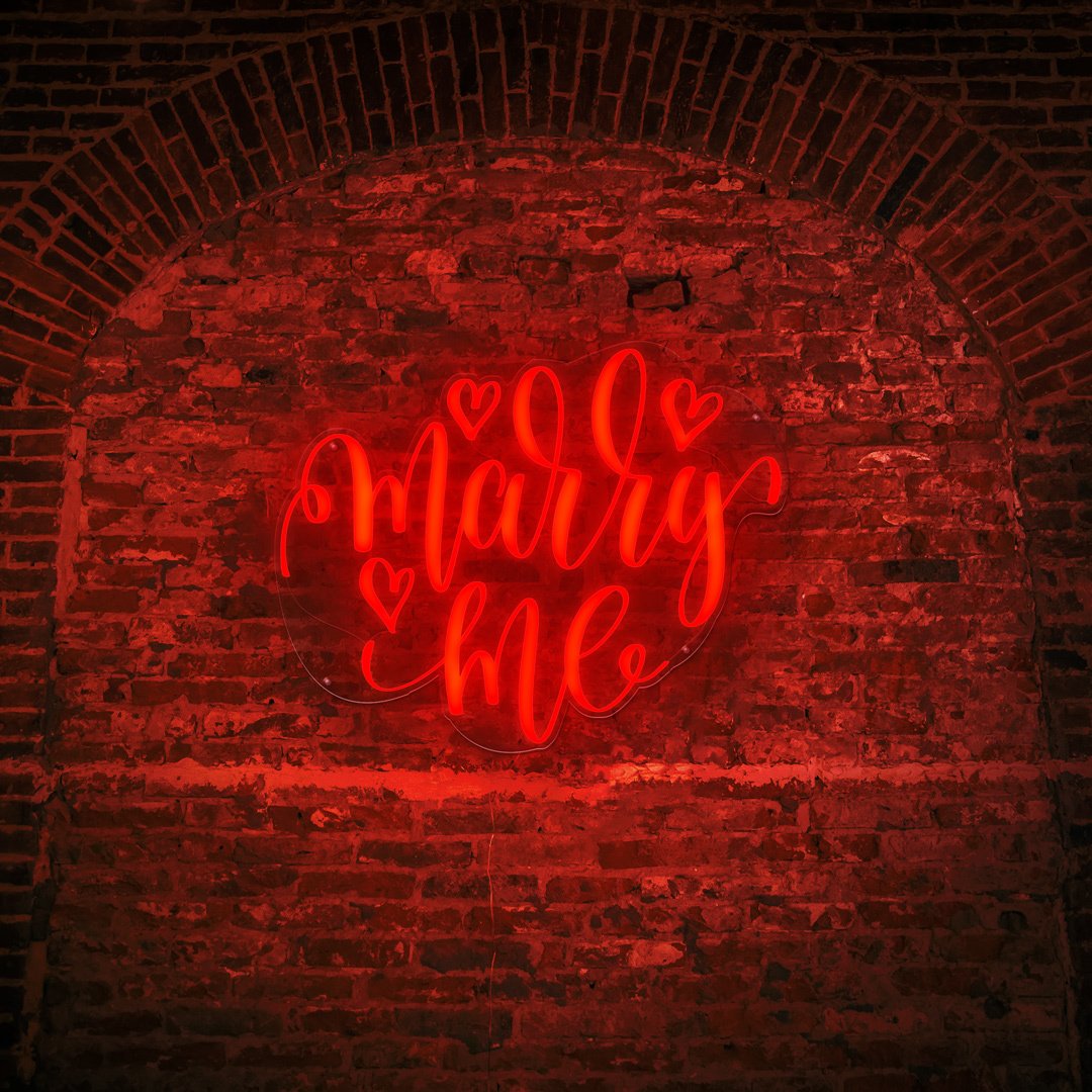 Marry Me Neon Sign