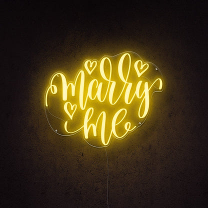 Marry Me Neon Sign