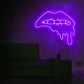 Dripping Lips Neon Sign