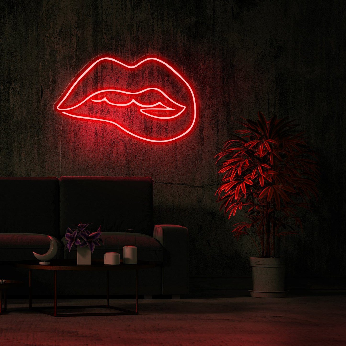 Irresistible Lips Neon Sign